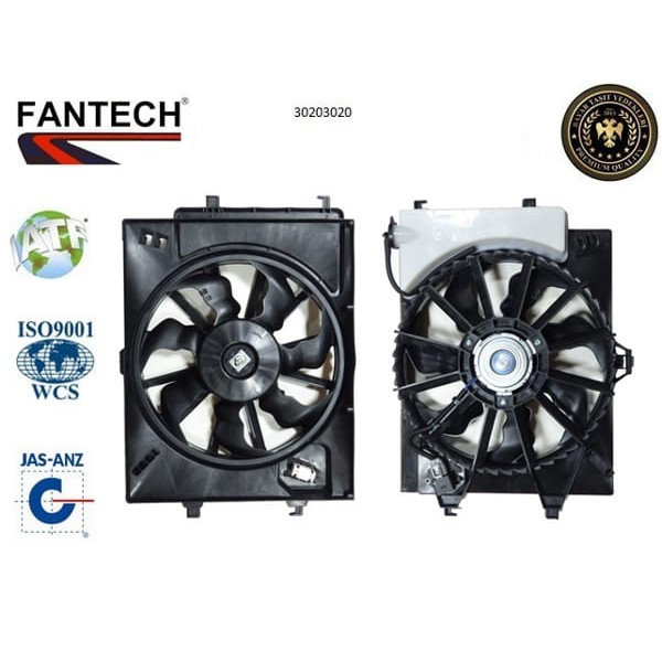 FANTECH 30203020 Radyatör Fanı Komple Hyundai I20 1,4 CRDI 2012-