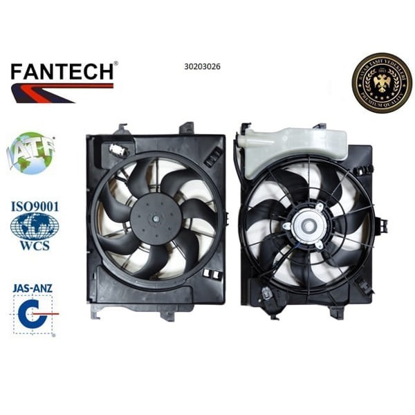 FANTECH 30203026 Radyatör Fanı Komple Accent 1994 2000