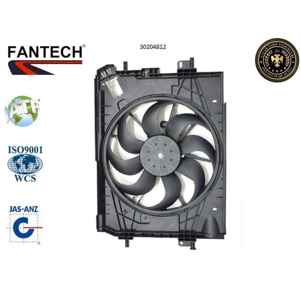 FANTECH 30204812 Fan Motoru Davlumbazlı Dokker Lodgy CLIO IV 1.5DCI 