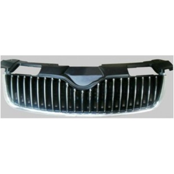 GKL 290842 Ön Panjur Full Krom Parlak Siyah Fabia 07-10