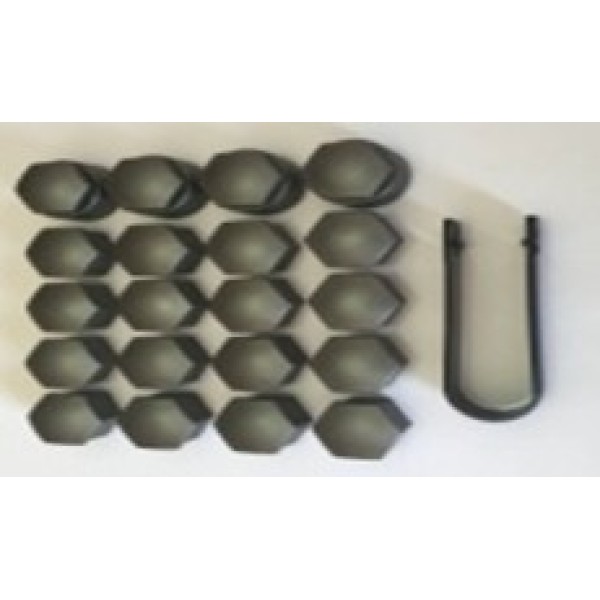 GKL 292550 Bijon Kapak Seti Gri 21 Parça Tum Yenı Modeller