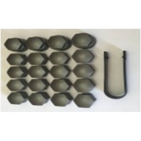 GKL 292551 Gri Bijon Kapağı Takım 20 Ad,16 Normal-4 Sıfrelı-Cıkarma Aparatı A1 A3 A4 A5 A6 A7 A8 Q3