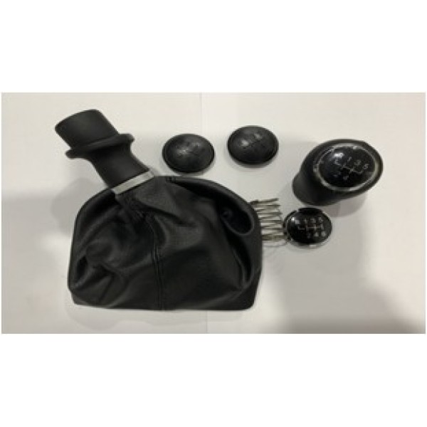 GKL 293184 Vites Topuzu Ve Körüğü Komple 5 Ve 6 İleri 2 Siyah 2 Krom Kapaklı Transporter T7 15-