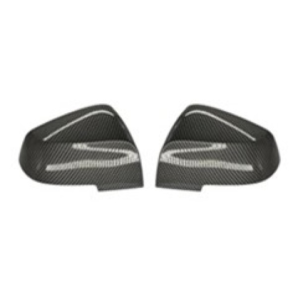 GKL 340220 Ayna Kapağı Carbon Kaplama Sol-Sağ Set X1 E84 F20-Lcı F30-Lcı