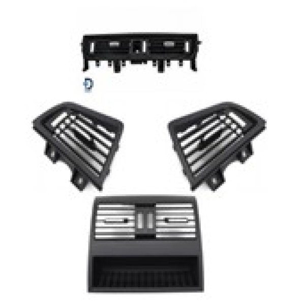 GKL 340469 Klima Kalorifer Izgarası On/Arka (Set 4Ad) Siyah Bmw F10-Lcı