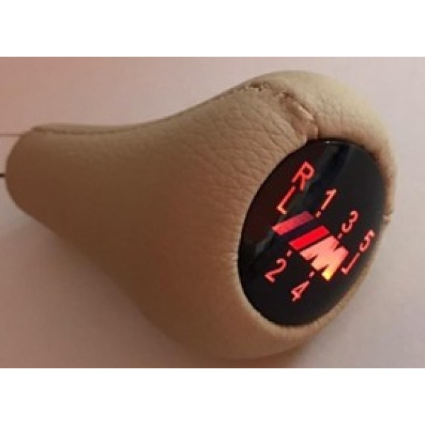 GKL 340729 Vites Topuzu Bmw M Power 5 Vites (Işıklı) Bej Derı