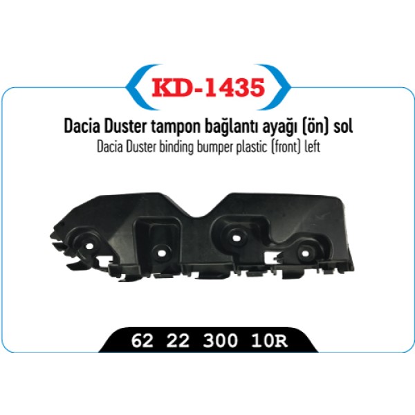 KAYA Plastik KD-1435 Tampon Bağlantı Ayağı Ön Sol Dacia Duster