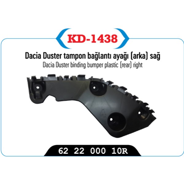 KAYA Plastik KD-1438 Tampon Arka Sağ Arka Sportu Duster 4×2
