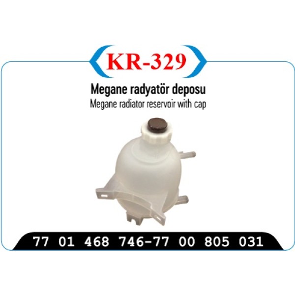 KAYA Plastik KR-329 Kr-329 Radyatör Ek Deposu Kapaklı Renault Laguna Kr329