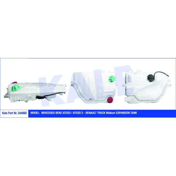 KALE OTO Radyatör 344060 Genleşme Tankı Mercedesatego-Atego 2-Renault Truck Midlum Kapaklı