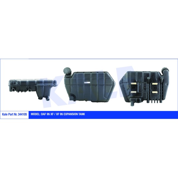 KALE OTO Radyatör 344105 Genleşme Tankı Daf 95 Xf-Xf 95 Kapaklı