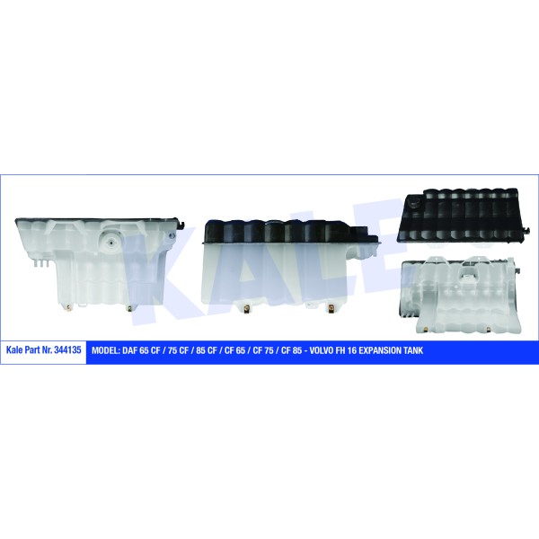 KALE OTO Radyatör 344135 Genleşme Tankı Daf 65 Cf-75 Cf-85 Cf-Cf 65-Cf 75-Cf 85-Volvo Fh 16 Kapaklı 