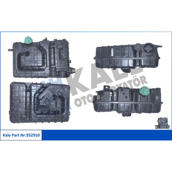 KALE OTO Radyatör 352910 Imbusat Deposu Sensörlü M-Benz Actros Mp4 / Mp5 11- Arocs 13- Antos 12- Eur