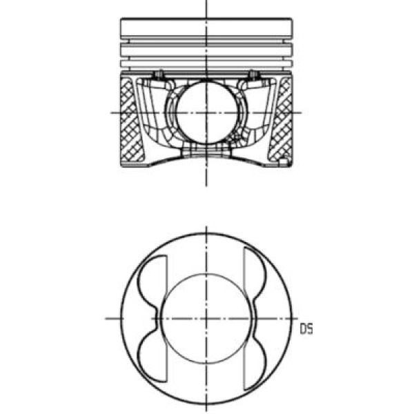 KOLBEN 40809620 Piston - Segman 0,50Mm (Om 651.9, 83,25Mm) X156 13- W176 11-18 W246 14-18 W204 10-14