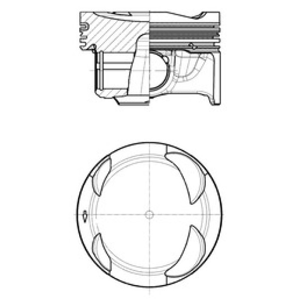 KOLBEN 41108600 Piston Segman Std 74,51Mm A1 A3 Q2 Q3 Leon Ibiza Arona Ateca Superb Scala Octavia Ko 