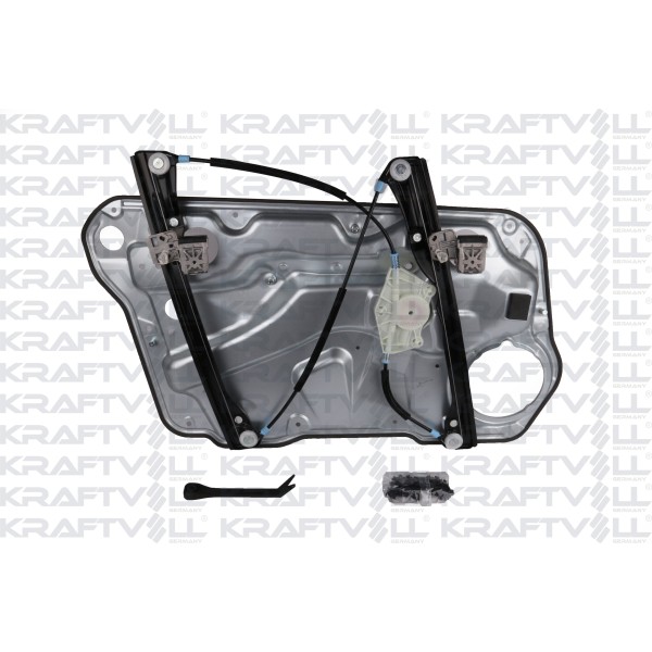 KRAFTVOLL 9120001 Cam Mekanizması Komple Sağ Ön Krikosu Kızaklı Saclı Metal Ayaklı (Klips - Aparatlı