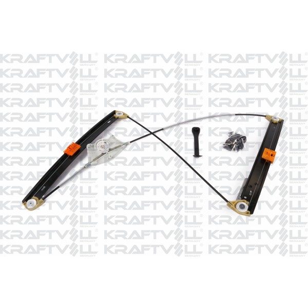 KRAFTVOLL 9120005 Cam Krikosu Komple Kızaklı Ön Sol (Klips - Aparatlı) A4 00-08