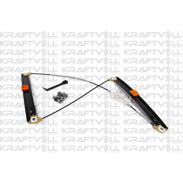 KRAFTVOLL 9120006 Cam Krikosu Komple Kızaklı Ön Sağ (Klips - Aparatlı) A4 00-08