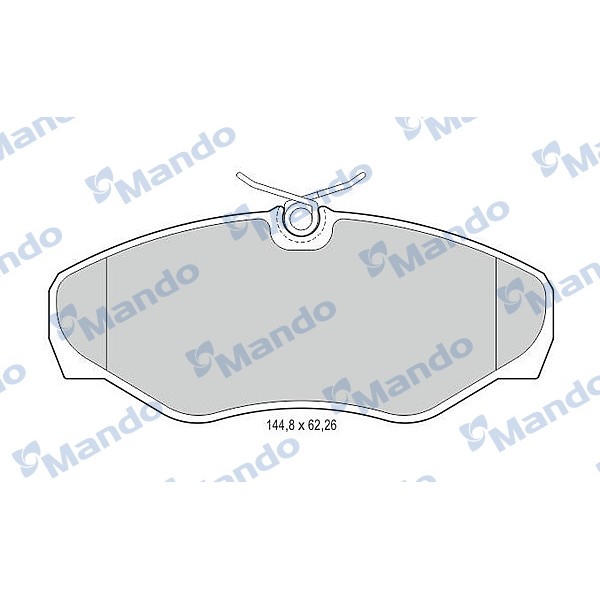 MANDO MBF015021 Fren Balatası Ön (145Mm) Vivaro 1.9 2.0 01-