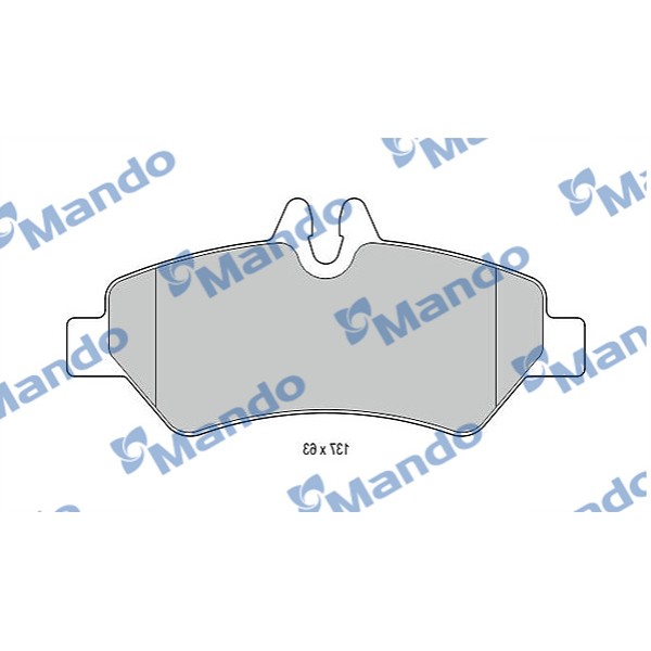 MANDO MBF015032 Fren Balatası Arka (136Mm) Crafter 06- (Kısa Kasa)