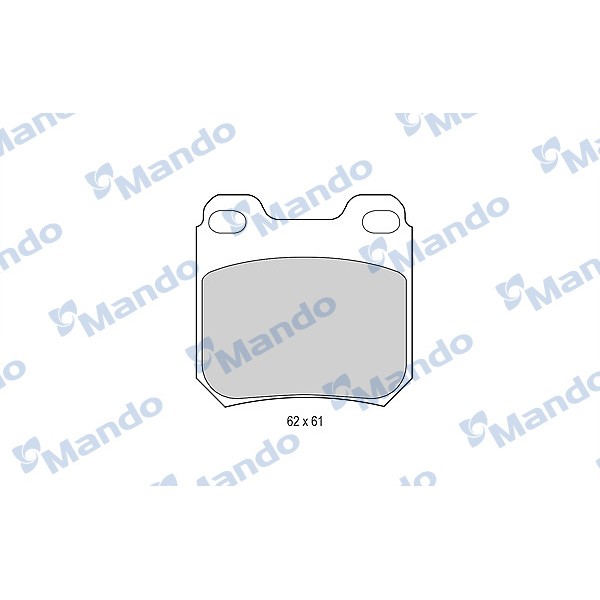 MANDO MBF015081 Fren Balatası Arka (61Mm) Vectra B 99-
