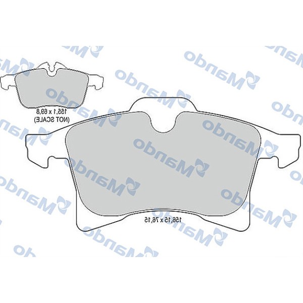 MANDO MBF015133 Fren Balatası Ön (156Mm) Astra G Zafira Astra H 02- 