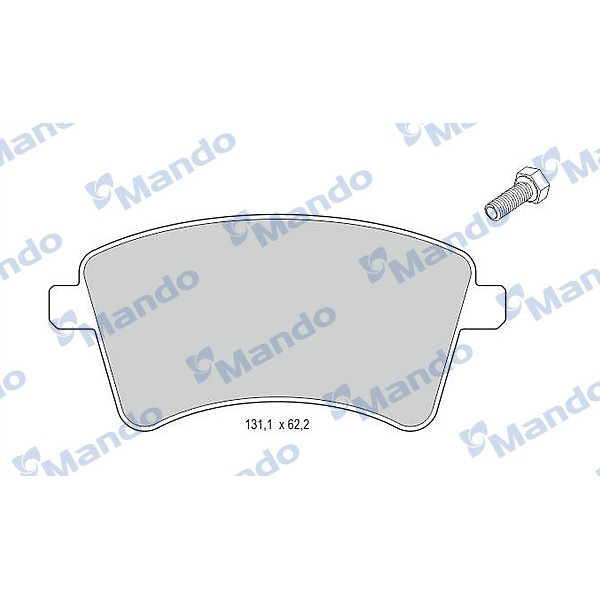 MANDO MBF015240 Fren Balatası Ön (131Mm) Cıtan Kangoo Express 08- 