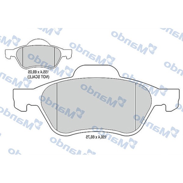 MANDO MBF015242 Ön Fren Disk Balatası Megane 1.5DCI.1.6 1.9 2.0