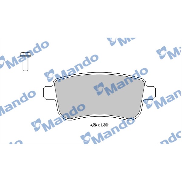 MANDO MBF015253 Arka Balata Megane III-Scenic III 2.0 DCI-2.0 16V 