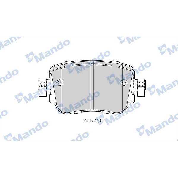 MANDO MBF015285 Fren Balatası Arka (104Mm) Leon Octavia 12- 