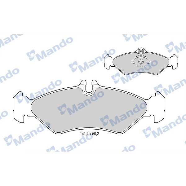 MANDO MBF015657 Arka Fren Disk Balatası Sprinter 212Td 