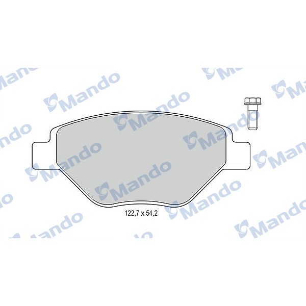 MANDO MBF015797 Disk BalataMegane II 1.4 16V Sedan 02-;Scenicıı 