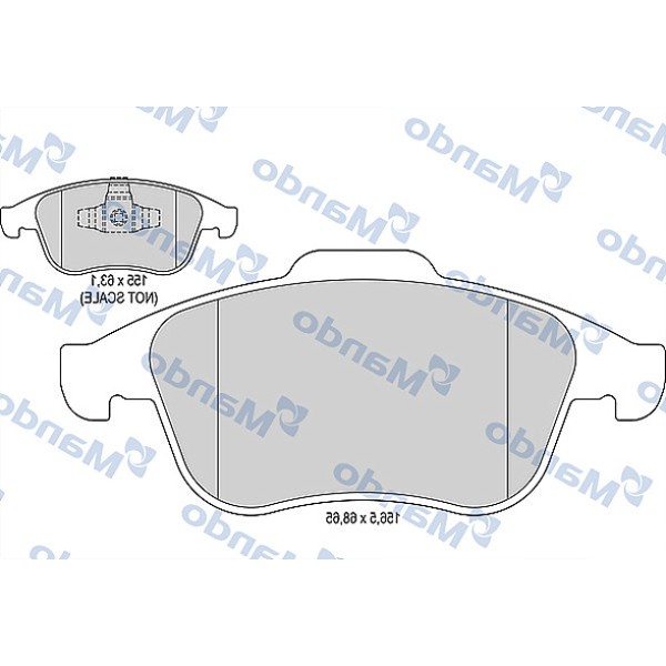 MANDO MBF015799 Ön Balata Laguna III 2.0 Gt-2.0-3.0 DCI 