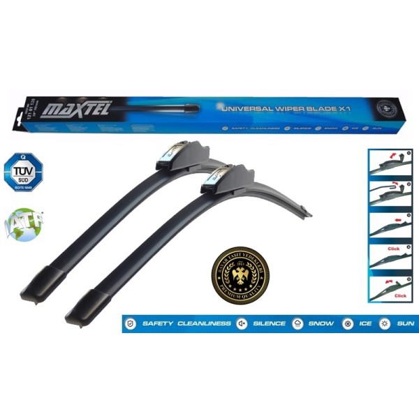 MAXTEL 12101014 Muz Tipi Silecek Süpürgesi Üniversal 350Mm 14 Inc