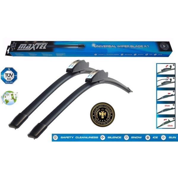 MAXTEL 12101019 Muz Tipi Silecek Süpürgesi Üniversal 480Mm 19 Inc