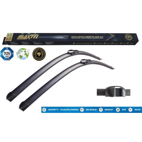 MAXTEL 12108513 Silecek Ön Takım 650Mm 650Mm Muz Tip C219 W211 Touareg 07- Cayenne 07- 