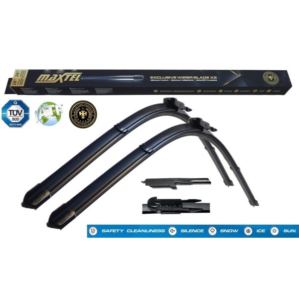 MAXTEL 12108516 Silecek Ön Takım 650Mm 580Mm Muz Tip Mercedes A Serisi 04- B Serisi 05- 