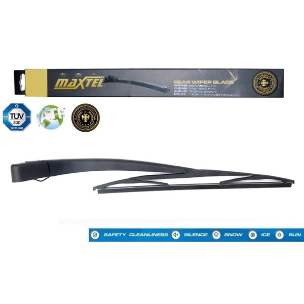 MAXTEL 12614364 Silecek Süpürgesi Arka Kollu Komple Mitsubishi Colt 2004 2013 14 350Mm