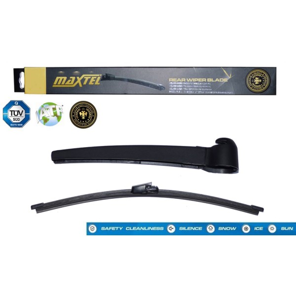 MAXTEL 12620491 Silecek Süpürgesi Arka Kollu Skoda Roomster 5J7 2006-2015 (Fıskiyelı) 13 325Mm