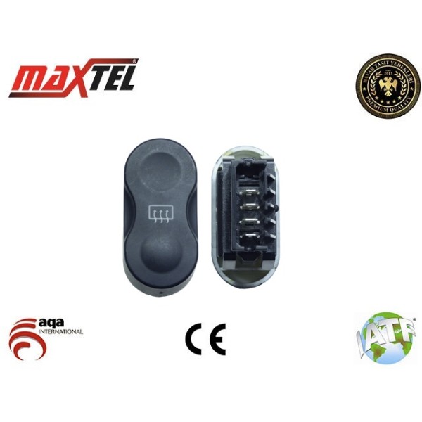 MAXTEL 16404145 Arka Cam Isıtma Anahtarı Logan 