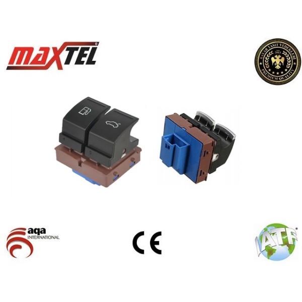 MAXTEL 17006904 Bagaj-Depo Kapak Açma Anhtarı VW Passat B6,B7 Nikelajsız 3 Pin