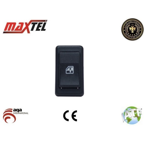 MAXTEL 18201001 Cam Açma Düğmesi Üniversal Tofaş Tip 6 Fişli Tekli