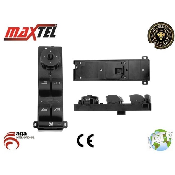 MAXTEL 18202013 Cam Açma Kapama Anahtarı Ön Sol Ford Focus, C-Max Dörtlü 08-13 3 Pin 