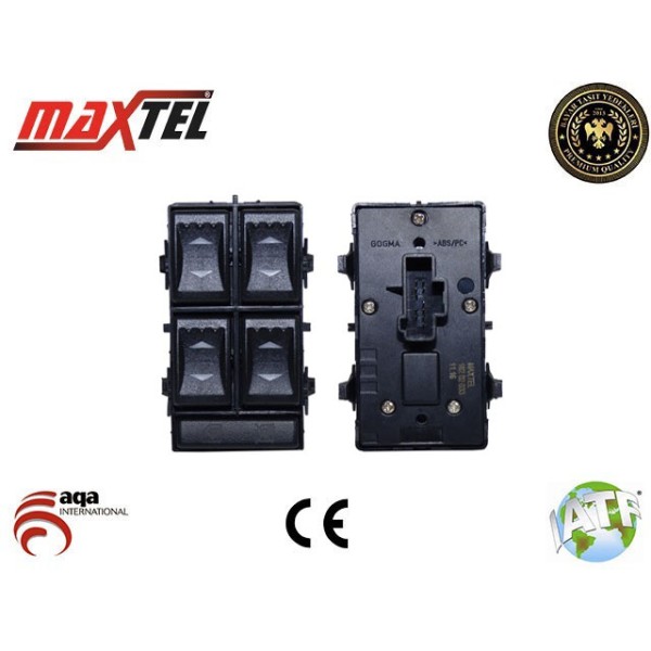 MAXTEL 18202033 Cam Açma Düğmesi Mondeo 01-07 Sol 4 Cam 