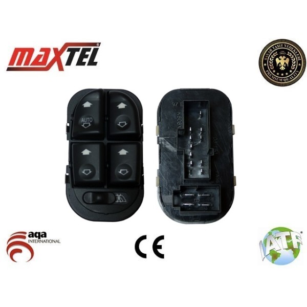 MAXTEL 18202035 Cam Anahtarı Ön Sol Mondeo 97-01  4 Cam 14 Fişli 