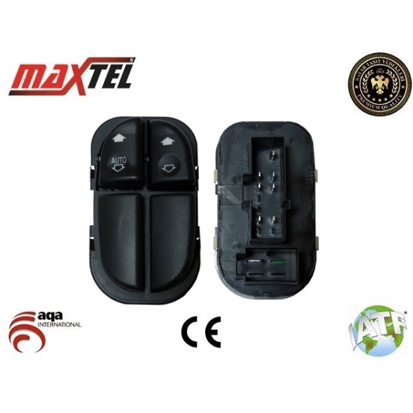 MAXTEL 18202037 Cam Anahatarı Arka  Mondeo 97-01 Sol 2 Cam 8 Fişli 