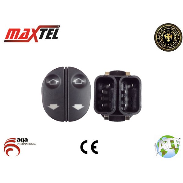 MAXTEL 18202041 Cam Açma Düğmesi Connect 02-06-Fiesta V 01-08 Ön Sol Çiftli An0810 25233 