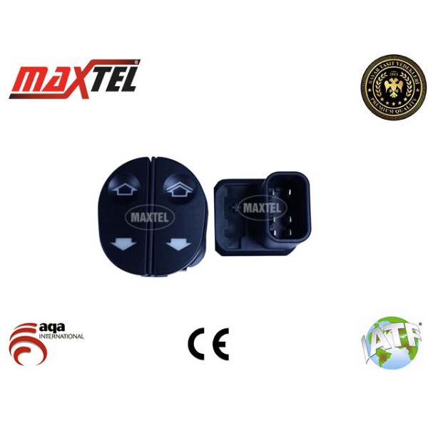 MAXTEL 18202047 Cam Açma Düğmesi Ford Connect 06- Â€º Fiesta V 01- Â€º Ön Sol Otomatik