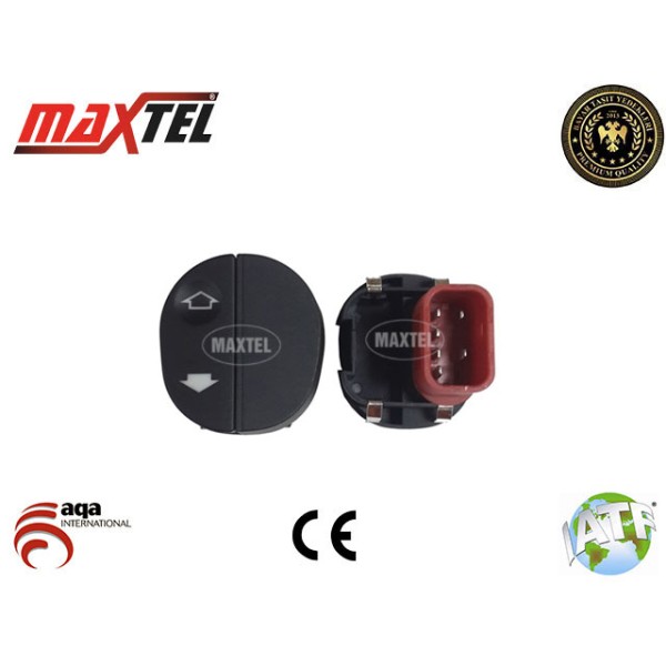 MAXTEL 18202048 Cam Açma Düğmesi Ford Connect 06- Â€º Fiesta V 01- Â€º Ön Sağ