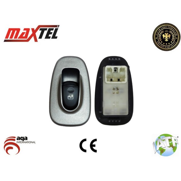 MAXTEL 18203005 Cam Anahtarı Hyundai Accent 2000-Arka (Beyaz Soket Kasalı) 
